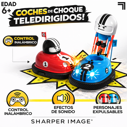 Coches de Choque Teledirigidos con Pilotos Expulsables – Juego para 2 Jugadores